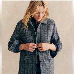 Sezane Will Jacket Edinburgh Check Print - Size S